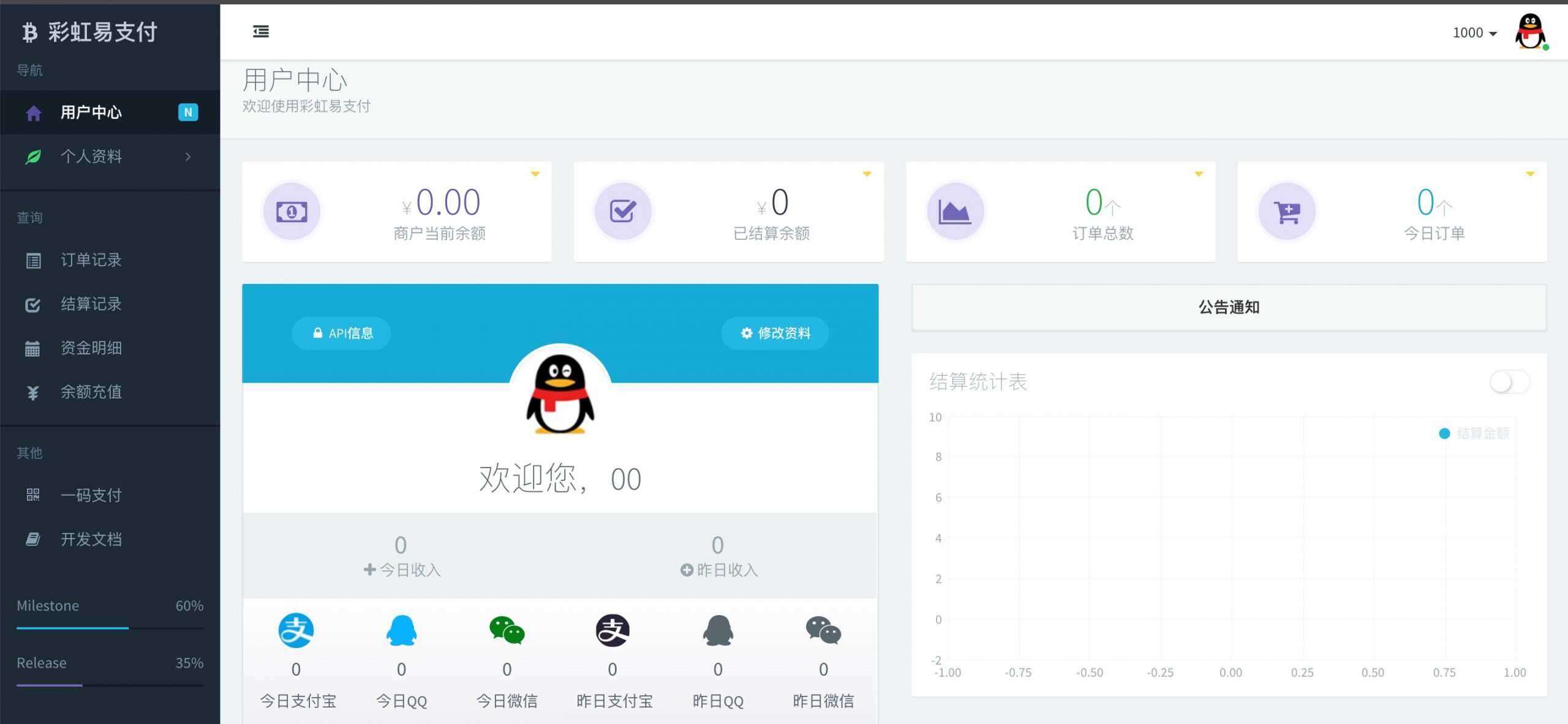 新版彩虹易支付 第四方支付平台 - 小辰精品|源码站™