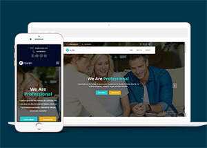 Bootstrap4互联网公司网站模板 - 小辰精品|源码站™
