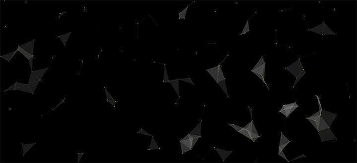 html5 canvas粒子组合三角形3D结构旋转动画特效 - 小辰精品|源码站™