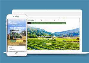 宽屏农业生产项目html模板下载 - 小辰精品|源码站™