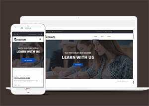 宽屏在线课程学习网站模板下载 - 小辰精品|源码站™