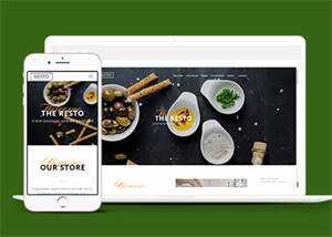 简洁西点面包烘培店网站模板下载 - 小辰精品|源码站™