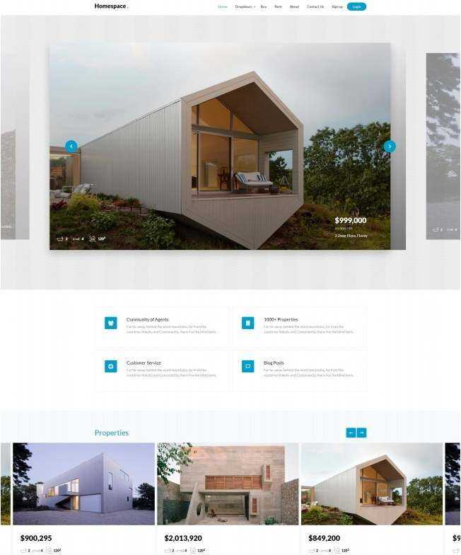 别墅在线交易服务机构网站html模板 - 小辰精品|源码站™