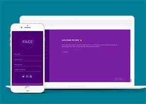 紫色全屏个人简历网页模板下载 - 小辰精品|源码站™