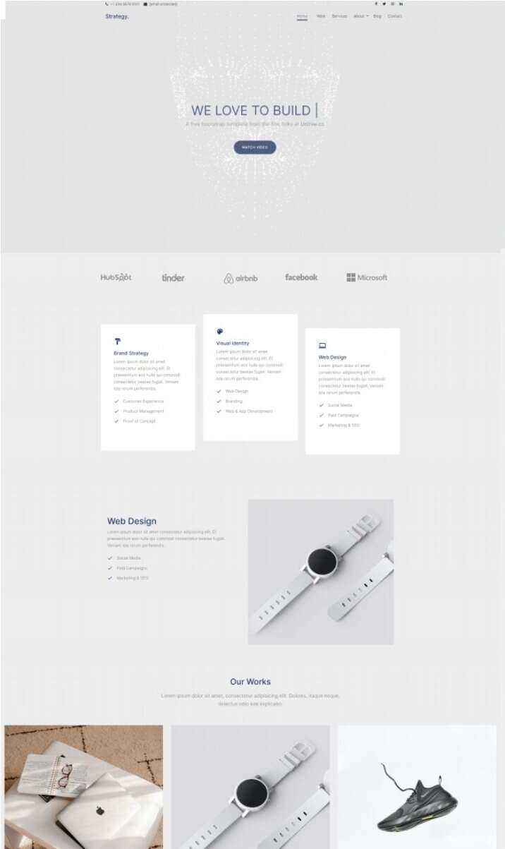 品牌视觉设计公司网站html模板 - 项目资源网