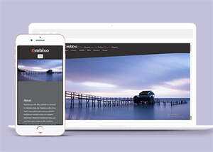 简洁背景视差装修案例展示模板 - 小辰精品|源码站™