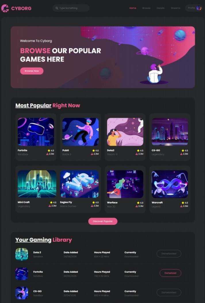 HTML5热门游戏体验宣传网站模板 - 小辰精品|源码站™