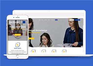 职业管理服务HTML网站模板下载 - 小辰精品|源码站™