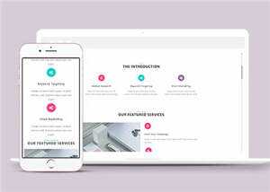 产品营销信息展示HTML网页模板下载 - 小辰精品|源码站™