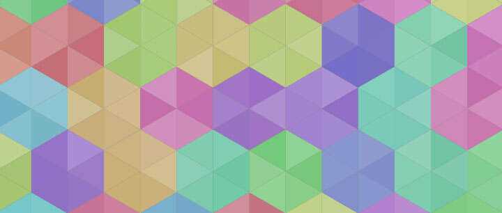 html5 canvas彩色六角菱形拼接背景图案特效 - 小辰精品|源码站™