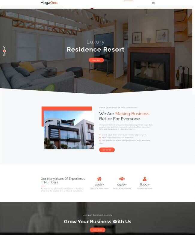 地产代理服务公司HTML5网站模板 - 小辰精品|源码站™