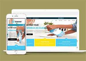 消毒液洁具企业响应式网站模板 - 项目资源网