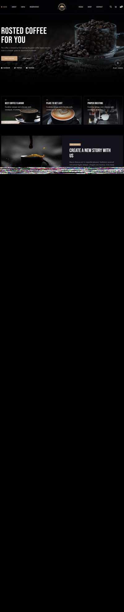 咖啡饮品类销售网站模板 - 小辰精品|源码站™