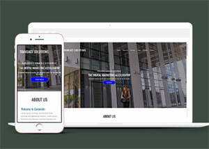 简洁数字营销类公司网站模板 - 小辰精品|源码站™