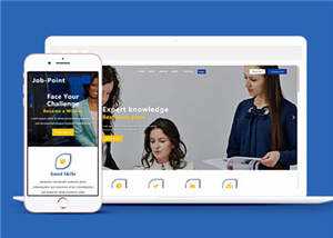 响应式公司职业管理服务HTML网页模板下载 - 小辰精品|源码站™