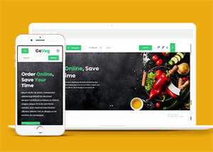 简洁生活食品电商类网站模板下载 - 小辰精品|源码站™