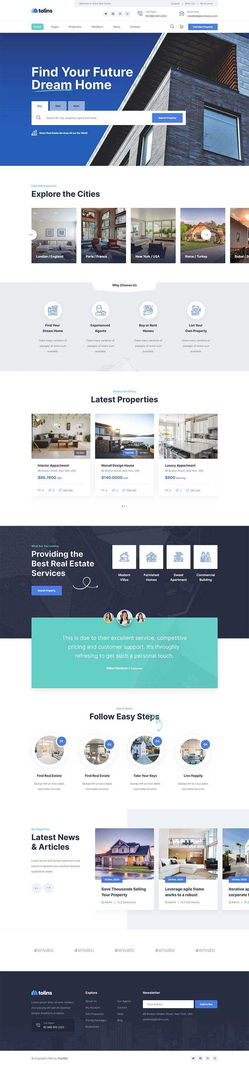 bootstrap二手房房地产业务销售网站HTML模板 - 小辰精品|源码站™