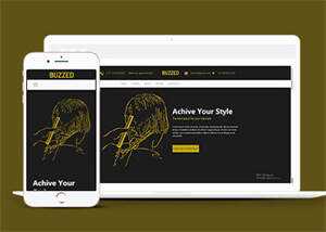 简洁发型设计培训学校网站模板 - 小辰精品|源码站™