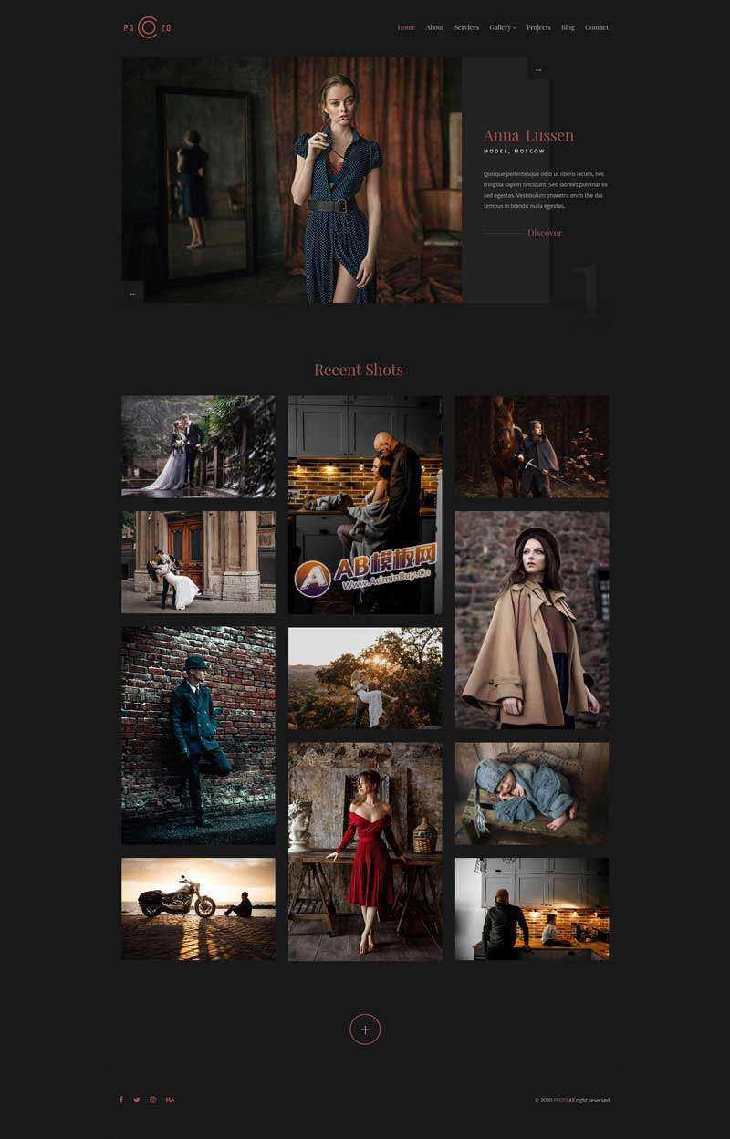 精美摄影作品集网站html模板 - 小辰精品|源码站™