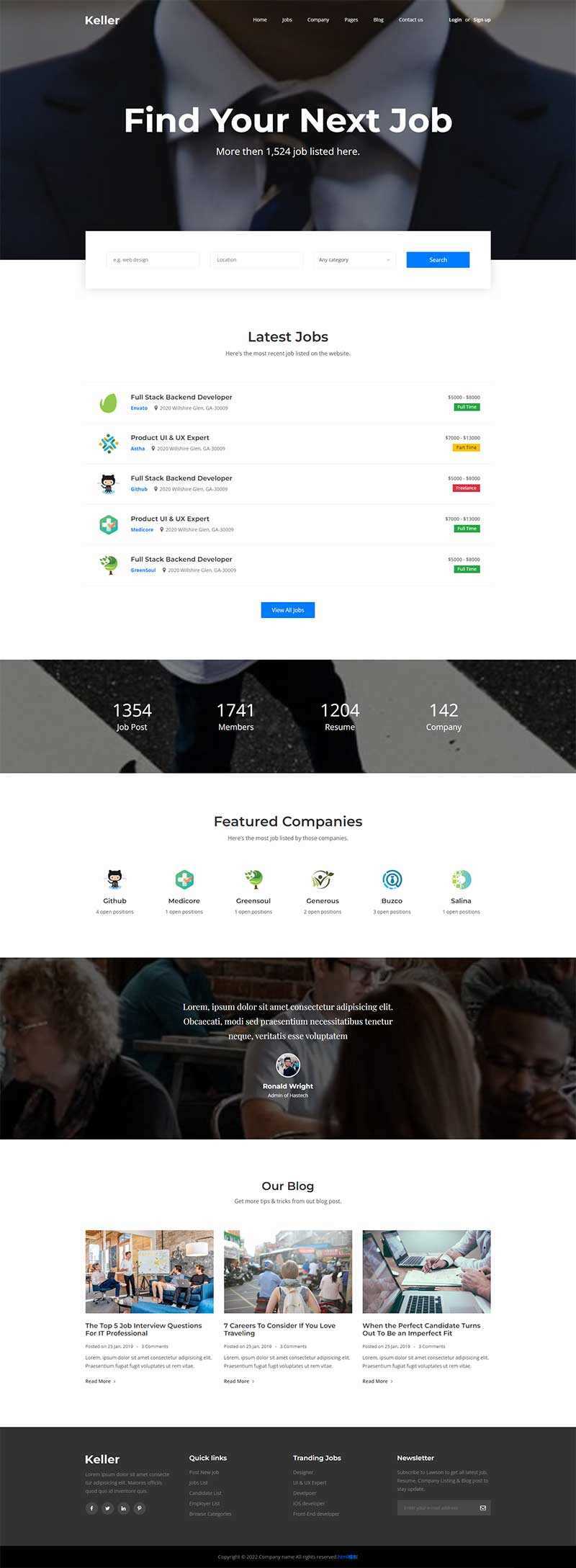 创意商务咨询服务企业网站html模板 - 小辰精品|源码站™