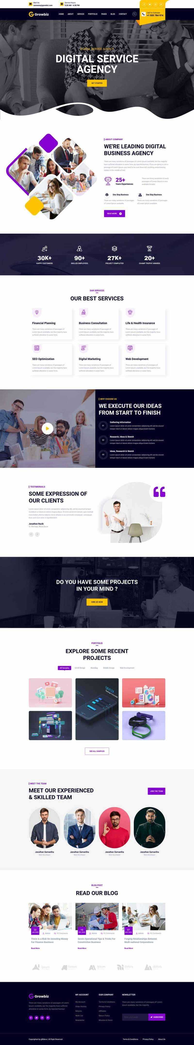 Bootstrap数字软件服务官网HTML5模板 - 小辰精品|源码站™