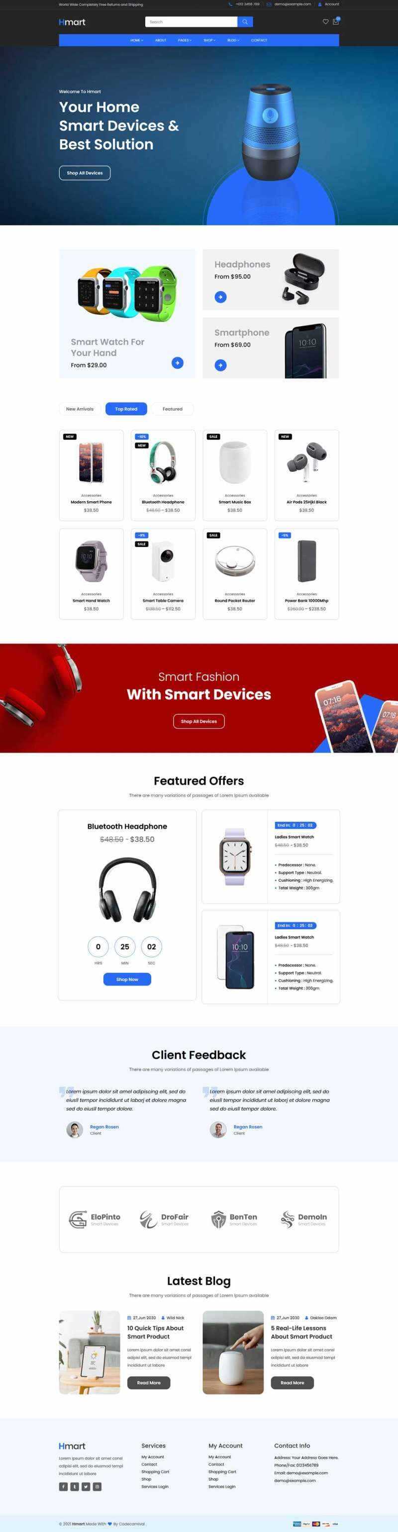 智能数码产品销售商城HTML模板 - 小辰精品|源码站™