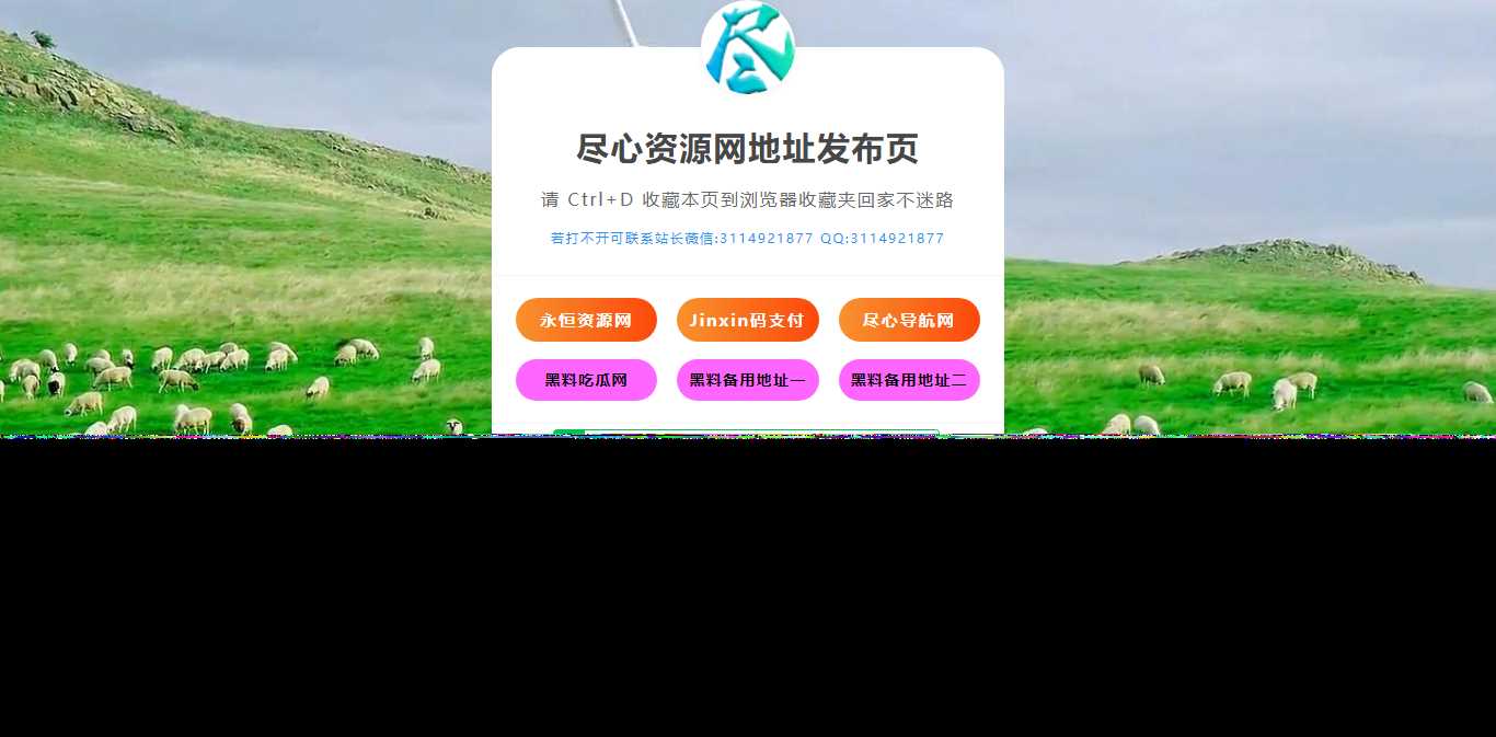 自适应网址导航网站发布页单页网页模板html静态无后台源码 - 小辰精品|源码站™