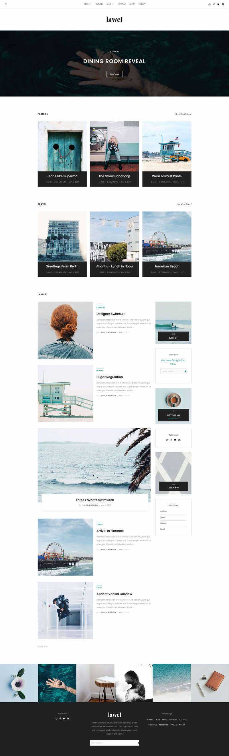 BootStrap5旅游图文相册博客HTML模板 - 小辰精品|源码站™