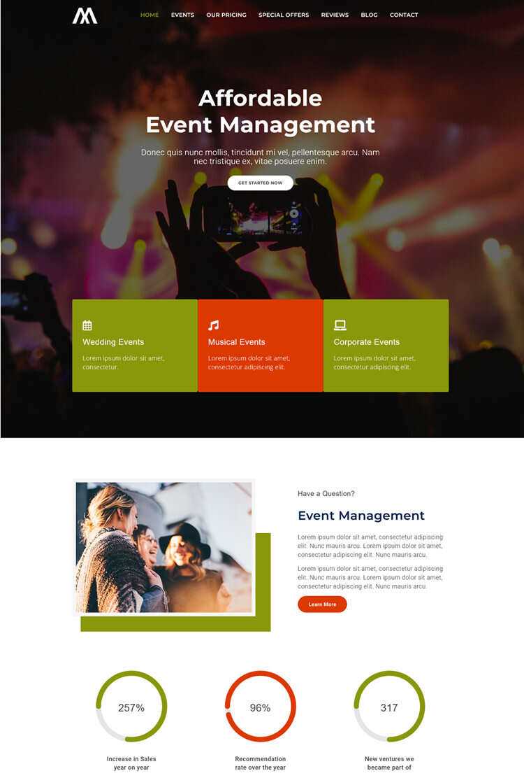 各类活动策划公司网站html5模版 - 小辰精品|源码站™