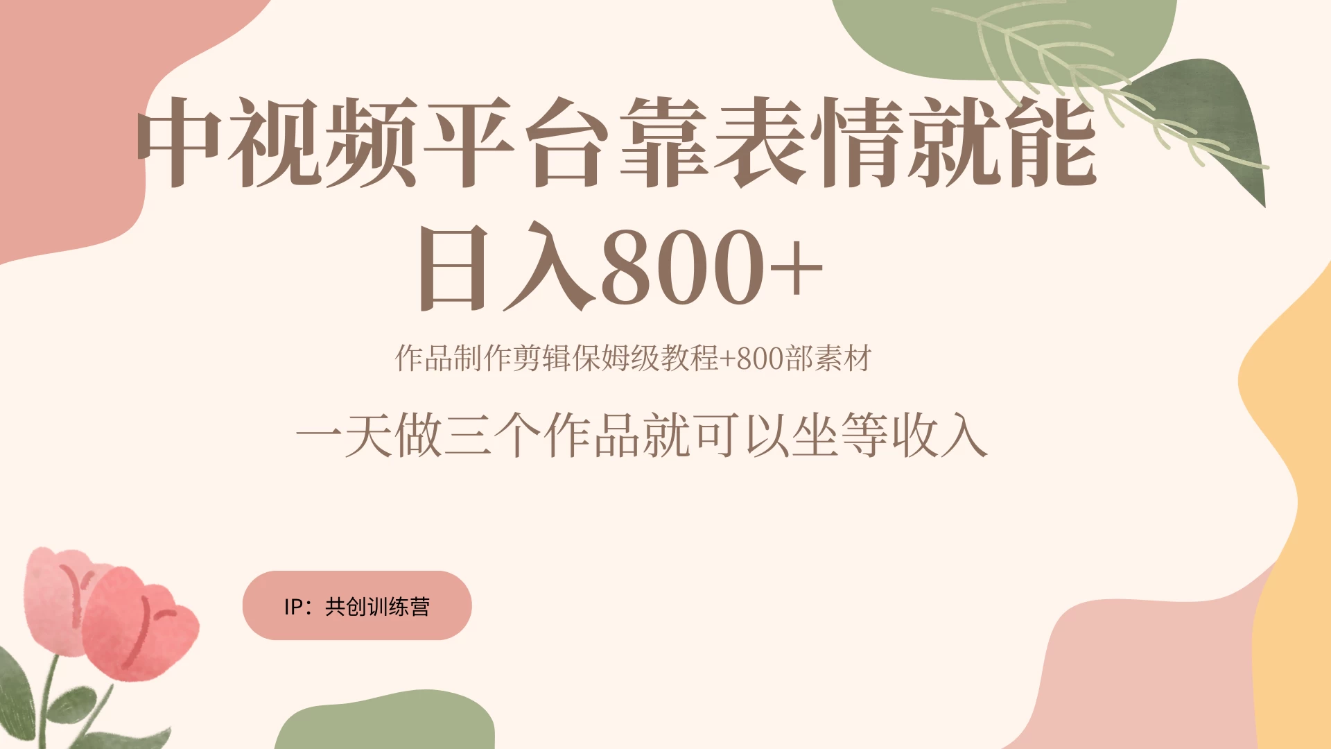网赚变现新风口，发发表情包就能日入200~800+ - 小辰精品|源码站™