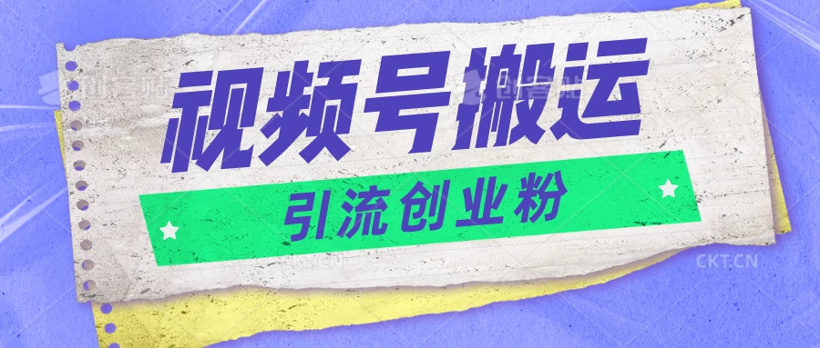 视频号搬运去重，单日引流200+创业粉，日入1000+ - 小辰精品|源码站™