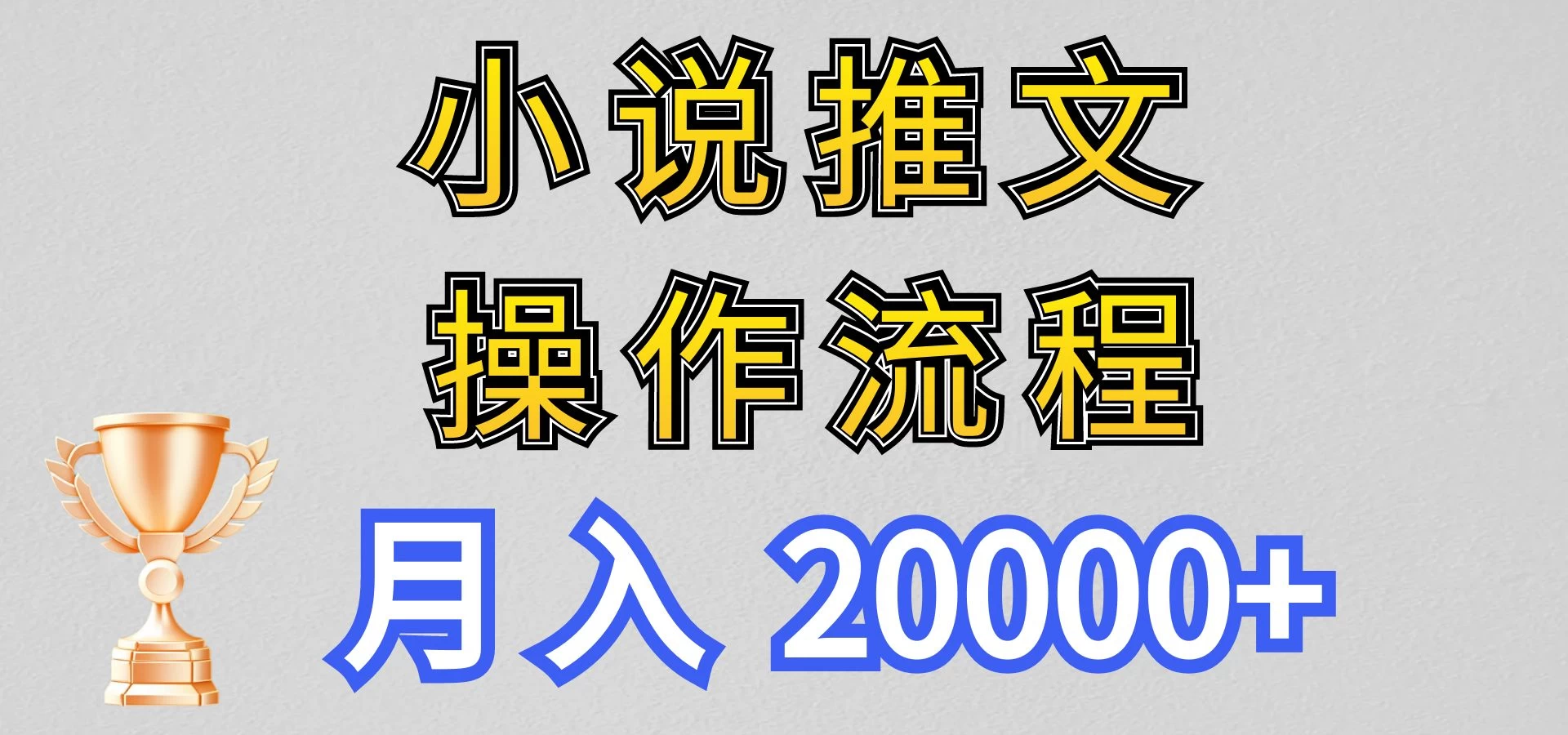 最新玩法，小说推文项目操作流程，月入20000+ - 小辰精品|源码站™