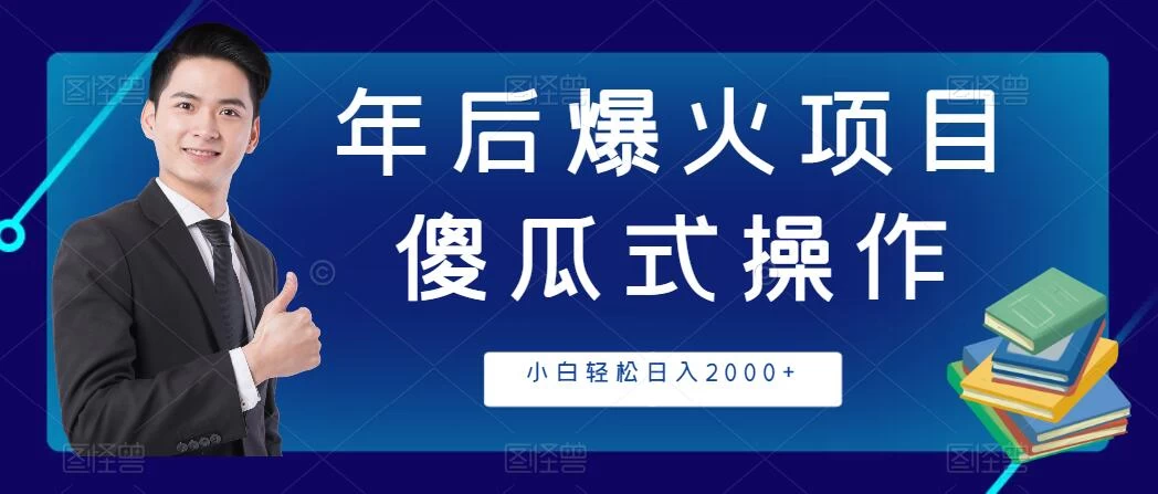 年后爆火项目，傻瓜式操作，收益稳定，小白轻松日入2000+ - 小辰精品|源码站™