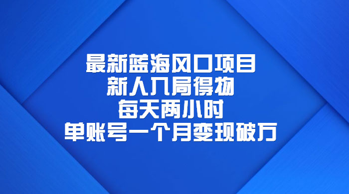 最新蓝海风口项目，新人入局得物：每天两小时，单账号一个月变现破万 - 小辰精品|源码站™