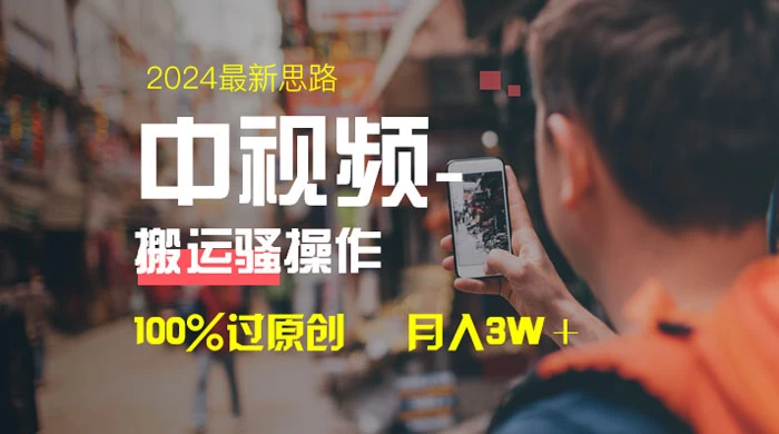 中视频新思路，双重去重 100% 过原创，一键分发多平台变现，简单无脑，日入 1000+ - 小辰精品|源码站™