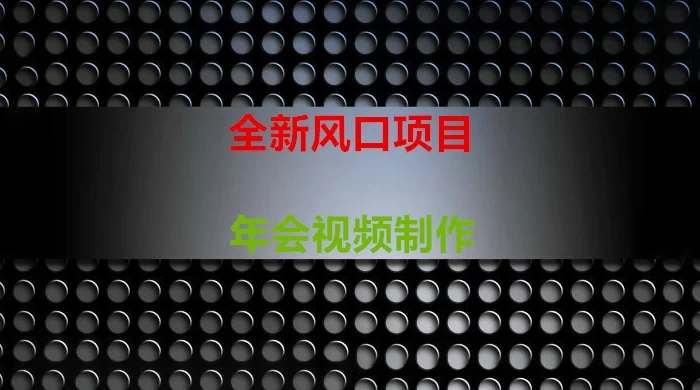 年会视频制作项目，全新风口 - 小辰精品|源码站™