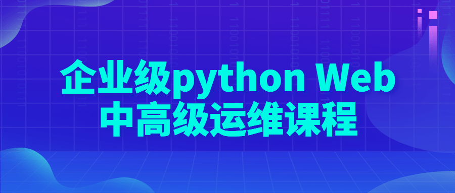 企业级 python Web 中高级运维课程 - 小辰精品|源码站™