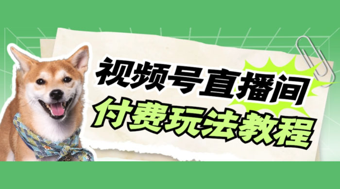 视频号美女付费无人直播，轻松日入500+（详细玩法教程） - 小辰精品|源码站™