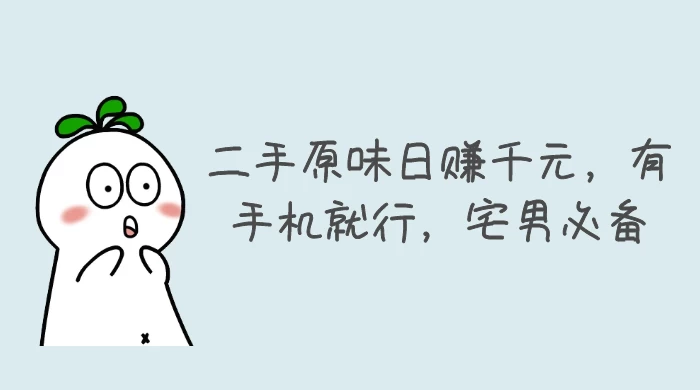 二手原味日赚千元，有手机就行，宅男必备【揭秘】 - 小辰精品|源码站™