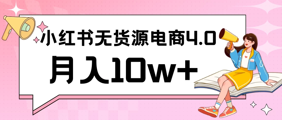 小红书新电商实战 无货源实操从0到1月入10w+ 联合抖音放大收益 - 小辰精品|源码站™