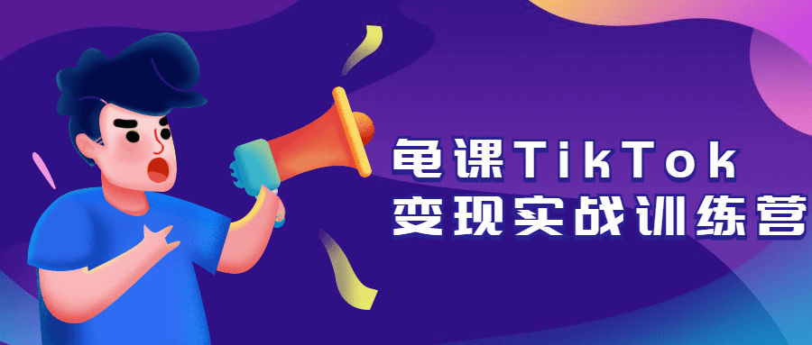 龟课TikTok变现实战训练营 - 小辰精品|源码站™