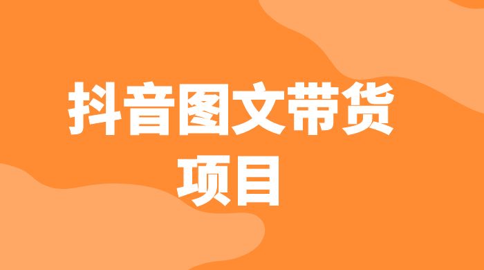 抖音图文带货项目：操作简单无门槛，适合小白 - 小辰精品|源码站™